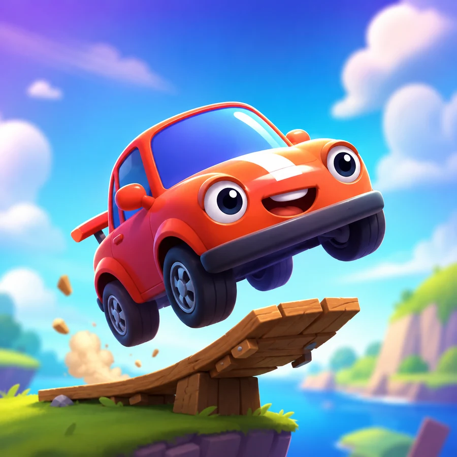 ภาพปกเกม ฟิสิกส์รถแข่งสุดมันส์