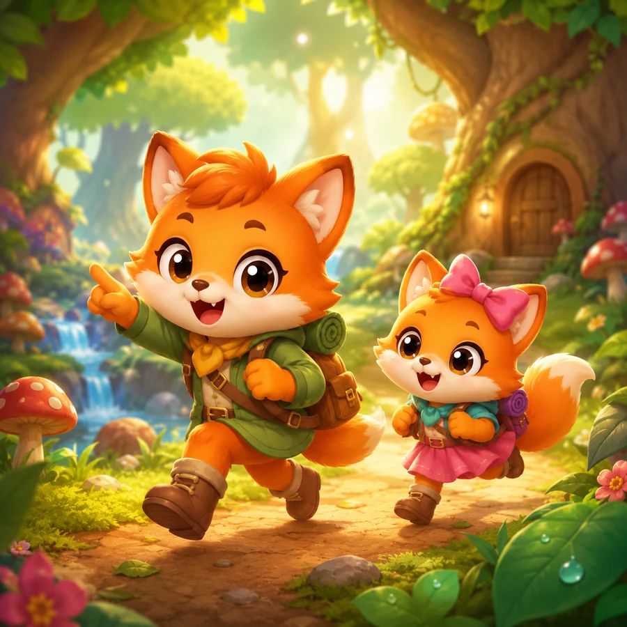 ภาพปกเกม สองพี่น้องตะลุยป่า