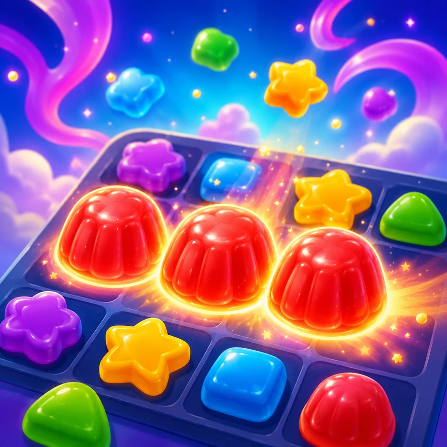 ภาพปกเกม จับคู่เยลลี่ 3