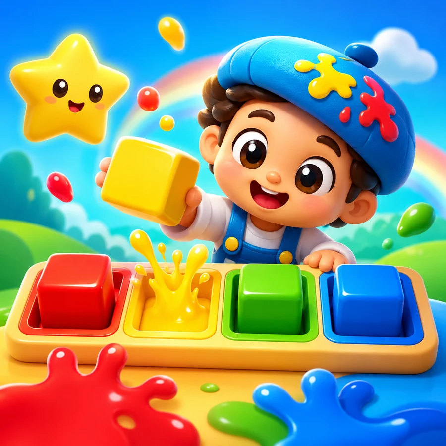 ภาพปกเกม ฝึกเด็กแยกสี